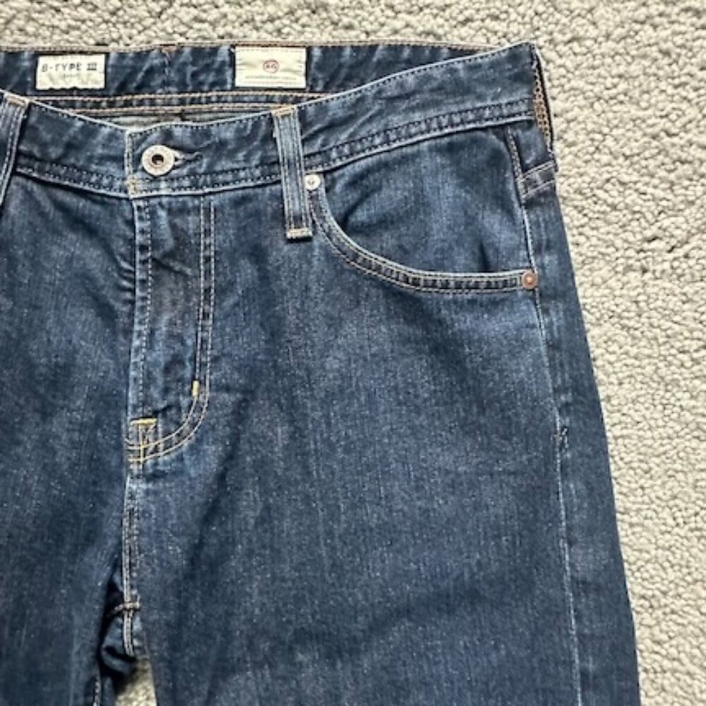 AG ADRIANO GOLDSCHMIED B-TYPE III (3) EASY BLUE DENIM JEANS - MENS 30 X 33 - EUC - Picture 3 of 15